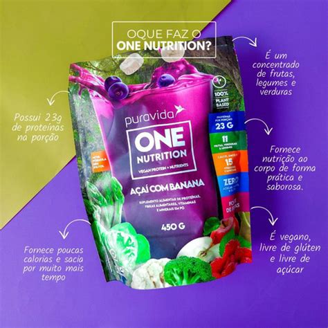 One nutrition Vegan 450g Açai banana Pura Vida Power Pump