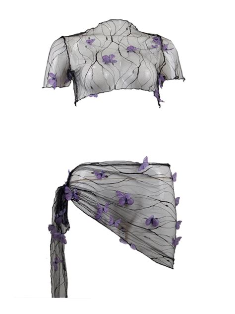 Ziyixin Women Pieces Bikini Swimsuit Set Halter String Triangle Top Bottom Sheer Mesh