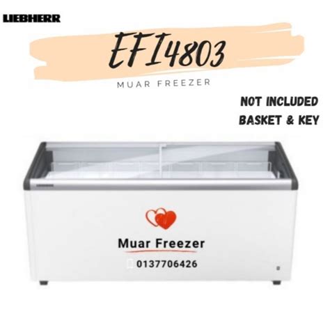 Muar Freezer Liebherr Curve Glass Sliding Door Freezer No Led Efi