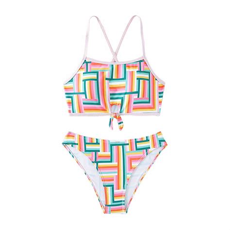 Tiijoy Big Girls Bikini Swimsuit Spaghetti Strap Bathing Suit Piece Sizes Walmart