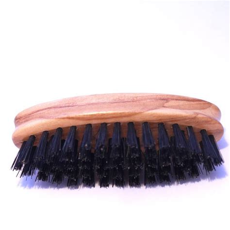 Petite Brosse à Moustache et Barbe en Bois d Olivier Rasage Classique