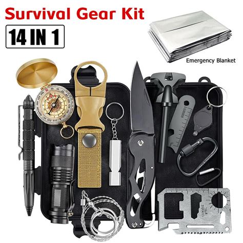 In Outdoor Sos Survival Kit Multi Purpose Emergency Equipment