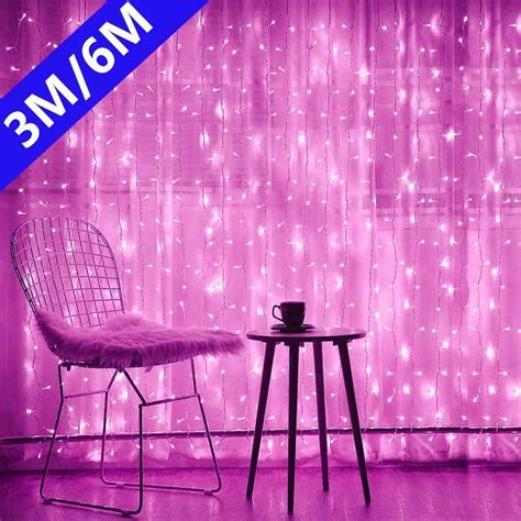 6x3m Led Usb Curtain String Fairy Lights Christmas Garland 8 Modes