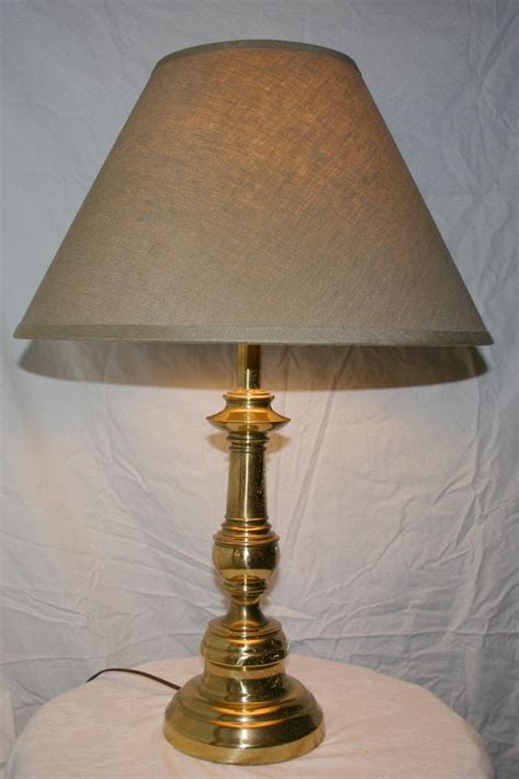 Vintage Solid Brass Stiffel Table Lamp Circa 1960s Or 70s 3