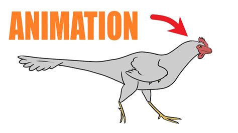 Chickenosaurus Walk Cycle Animation 2d Opentoonz Youtube