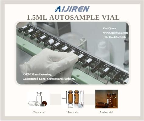 11mm Crimp Top 1 5ml Autosampler Vial Aijiren Vials For HPLC GC