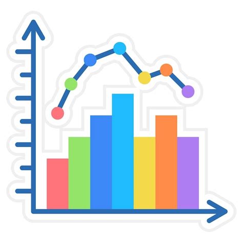 Ikon F R Das Histogramm Premium Vektor