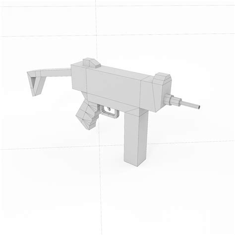 3D model LUSA submachine gun VR / AR / low-poly | CGTrader