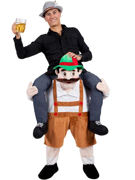 Carry Me Bavarian Beer Guy Ride on Oktoberfest Mascot New Fancy Dress ...