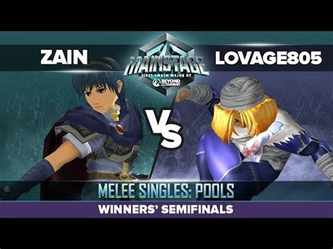 Zain Vs Lovage805 Winners Semifinals Melee Singles Pools