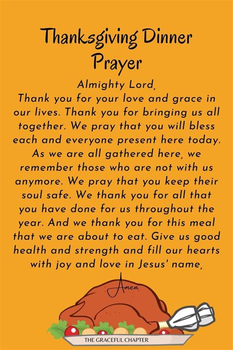 Thanksgiving Dinner Prayer Thanksgiving Dinner Prayer Thanksgiving