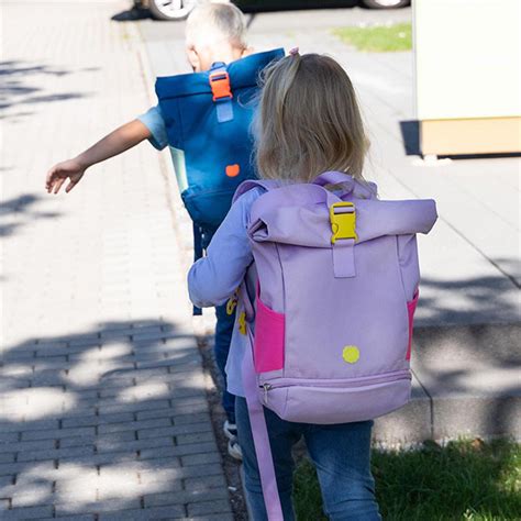 Rolltop Rucksack F R Kinder Nachhaltig Wasserabweisend