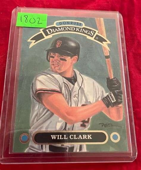 1 Will Clark Donruss Baseball Card Metzger Property Services LLC