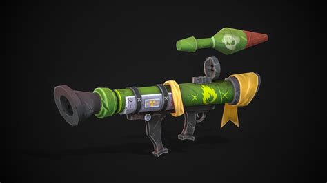 D Model Stylized Rocket Launcher Vr Ar Low Poly Cgtrader