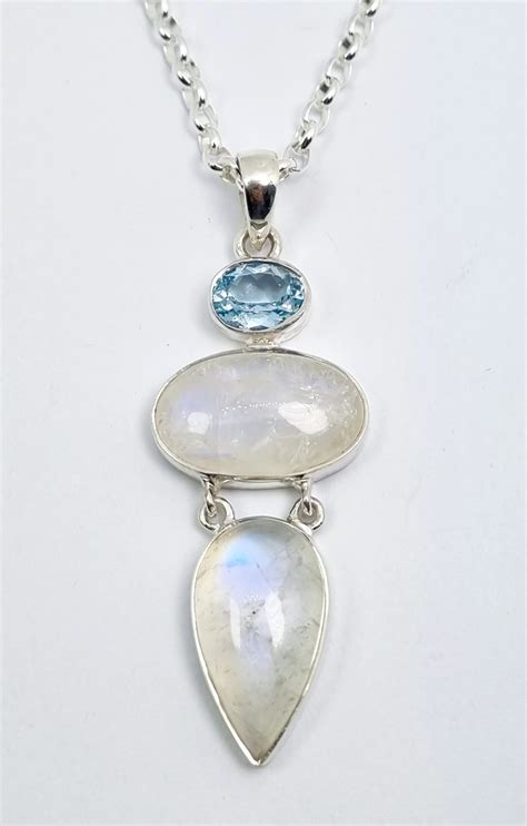 Rainbow Moonstone Pendant Rocks And Diamonds Taupo