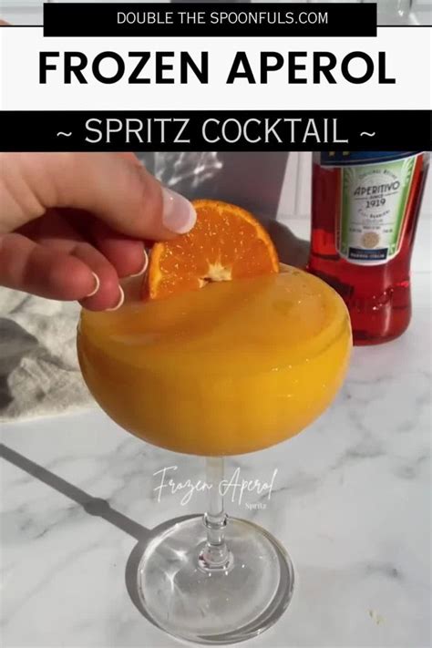 Frozen Aperol Spritz [vidéo] Recette [vidéo]