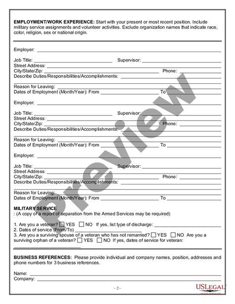 Arizona Employment Application For Bartender Bartender Application