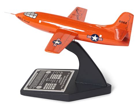 Lot Detail Chuck Yeager Signed Bell X 1 Model Airplane The Plane