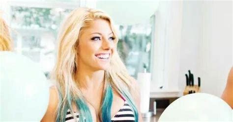 Asian Babes Alexa Bliss Hot Pics In Stripe Bikini