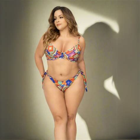 Mapale Swim Nwt Plus Size Crochet Print Underwire Top Side Tie Cheeky Bikini Swimsuit Poshmark