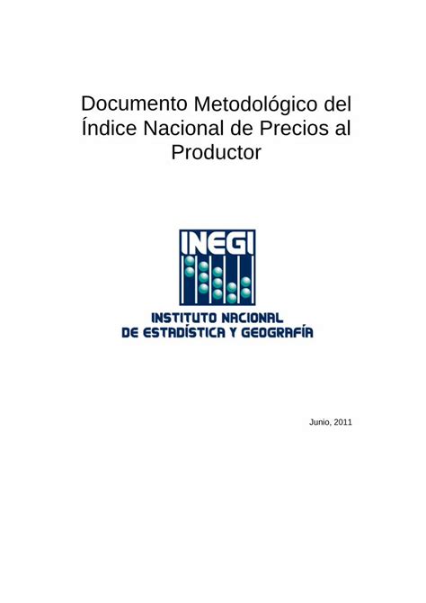 PDF Documento Metodológico del Índice Nacional de Documento