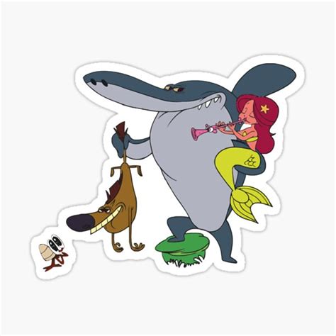 Zig And Sharko Sticker For Sale By Benoliboutiqued Redbubble