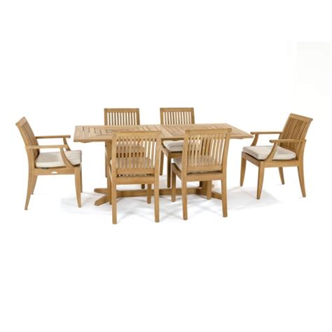 Pc Pyramid Rectangular Dining Set Westminster Teak