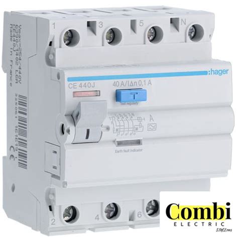 Hager ELCB RCCB 4P 40A 30mA 100mA 300mA RCCB Lazada