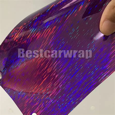 Roxo Neo Holográfico Vinil Envoltório Adesivos Para Carro Envoltório