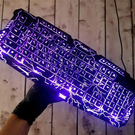 Игровая клавиатура профессиональная 3 режима подсветки, Геймерская ...