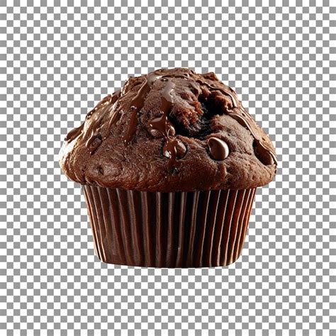 Premium Psd Delicious Chocolate Muffin Isolated On Transparent Background