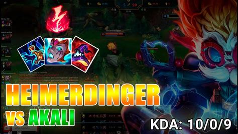 Como Jogar De Heimerdinger Vs Akali MID SoloQ DarkTany YouTube