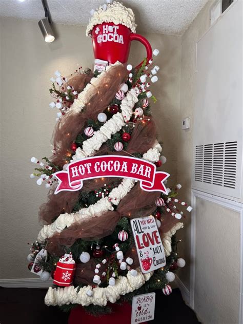 Hot Cocoa Christmas Tree Cocoa Christmas Creative Christmas Trees Cool Christmas Trees