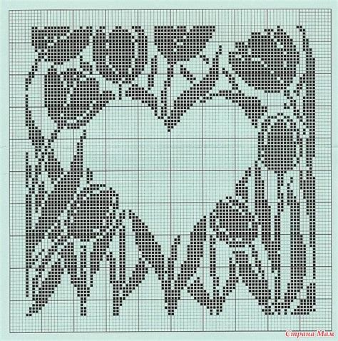 . Туника в филейной технике | Floral cross stitch, Cross stitch flowers ...