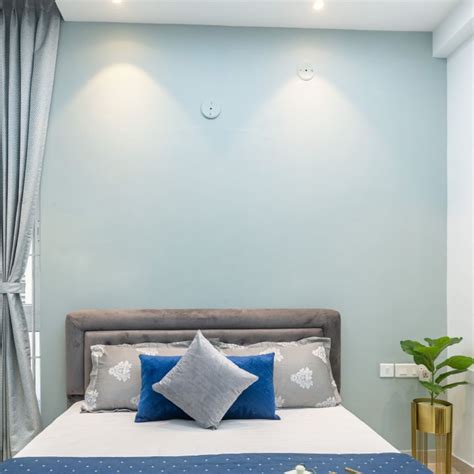 Light Blue Wall Paint For Bedrooms | Livspace