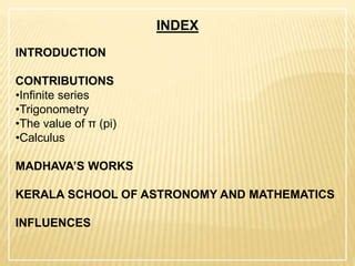 Madhava of Sangamagrama | PPT