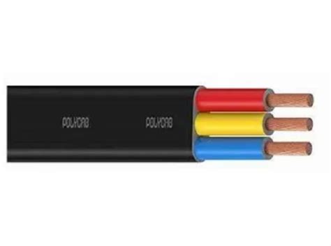 Polycab 2 5 Sqmm 3 Core Flat Submersible Cable At Rs 78 Meter