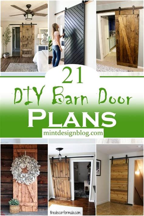 21 Diy Barn Door Plans To Make Rustic Doors Today Mint Design Blog