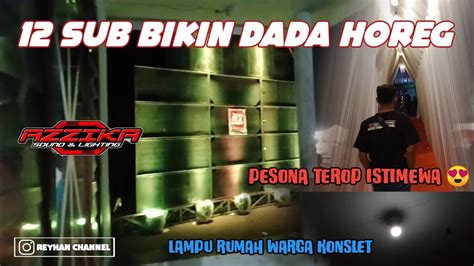 Lampu Rumah Sampai Konslet Gara Tendangan Bass AZZIKA AUDIO Jember