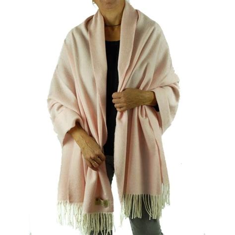 Pink Wool Shawl And Stole For Women And Men Grazalema