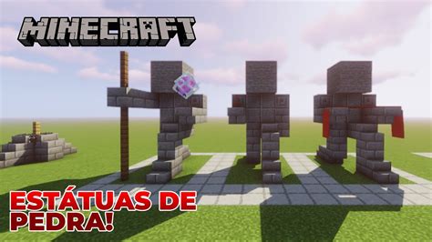 Estatuas De Pedra No Minecraft Tutorial De Minecraft Youtube