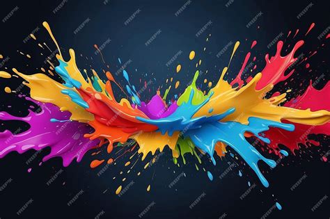 Premium Photo | Colorful paint splash background