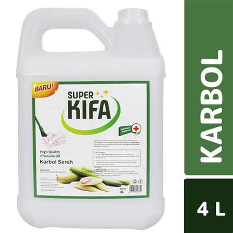 Superkifa Karbol Sereh Citronella Carbolic Pembersih Lantai 4 Liter