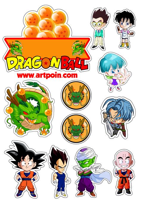 Dragon Ball Topo De Bolo Decora O Anivers Rio Decora O De Festa