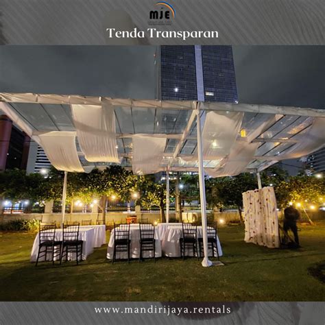 Sewa Tenda Konvensional Transparan Harga Jakarta