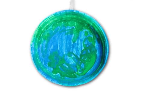 How To Make An Earth Day Paper Plate Globe Craft Made With Happy