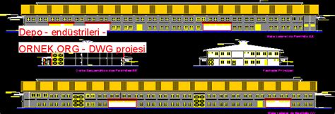 Proje Sitesi Depo End Strileri Autocad Projesi