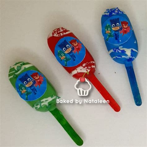 PJ Masks Themed Cakesicles Baked By Nataleen