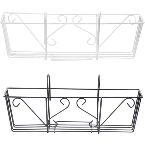 2 Pièces Balcon De Fleurs Suspendus Racks Garde Corps Planteur Pots De