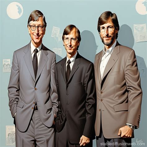 steve jobs and bill gates Prompts | Stable Diffusion Online